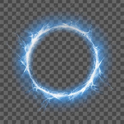 Premium PSD | Electric blue energy ring effect
