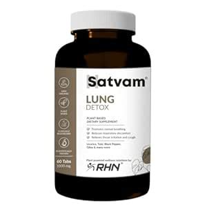 Buy RHN Satvam Lung Detox Tablets, 60 Veg Capsules, Supports Healthy ...