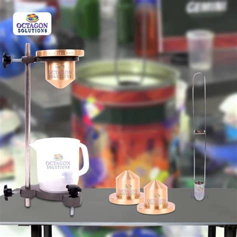 Viscosity Cup With Stand - B4 & B6 Brass Viscosity Cup (With Stand ...