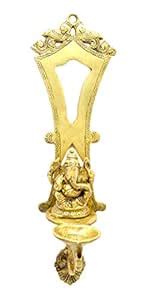 Buy Two Moustaches Ethnic Indian Design Ganesha Wall Hanging Brass Diya ...