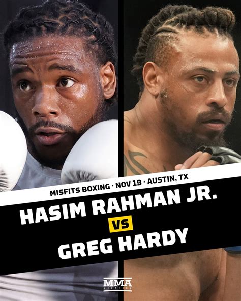 Greg Hardy steps in for Vitor Belfort and will fight Hasim Rahman Jr ...