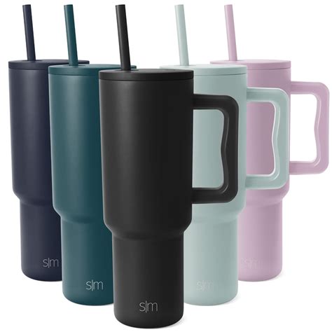 Amazon.com | Simple Modern 40 oz Tumbler with Handle and Straw Lid | Insulated Cup Reusable ...