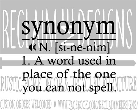 Synonym Definition 的图像结果