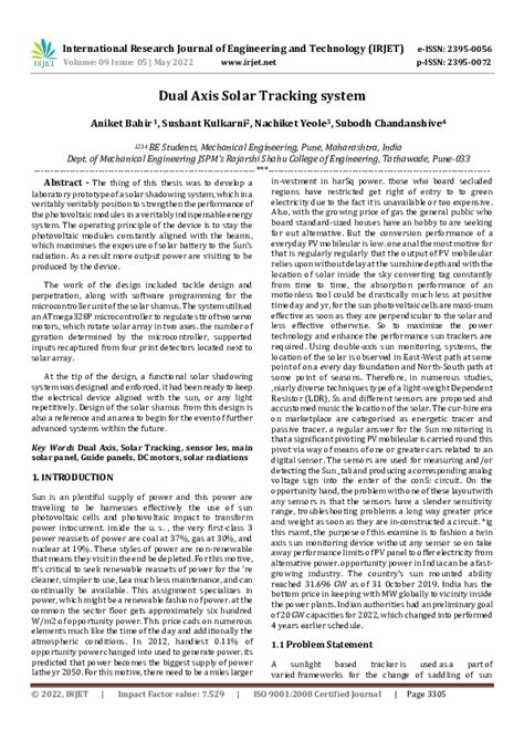 Image result for Dual Axis Solar Tracking System