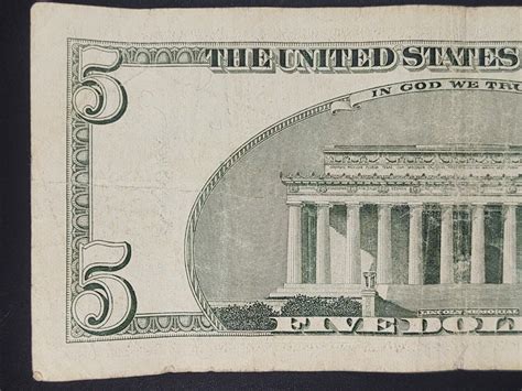 2003A Series $5 Bill SERIAL NUMBER -91995680- Five Dollar NOTE ...