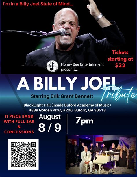 Im in a Billy Joel State of Mind: Billy Joel Tribute Concert, Buford ...