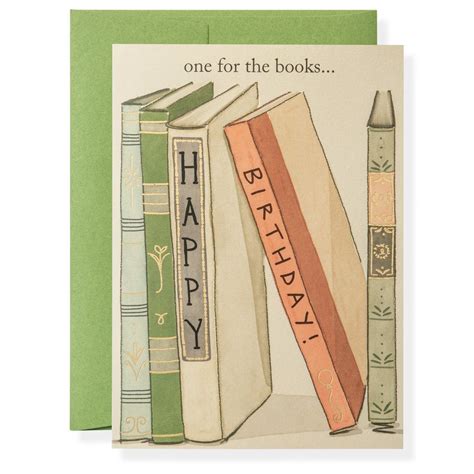 Books Greeting Card | Birthday cards, Birthday card book, Birthday card ...