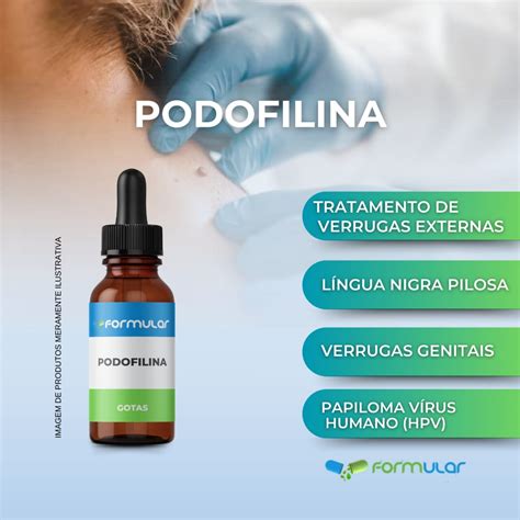 Removedor Verrugas HPV 5ml - Podofilina 25%: Tratamento Eficaz