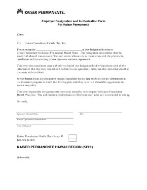HI Kaiser Permanente BR Form 002 2017-2026 - Fill and Sign Printable ...