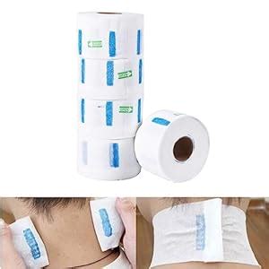 Buy OSEN White Barber Neck Strips for Neck Ruffle Roll Paper Strip ...