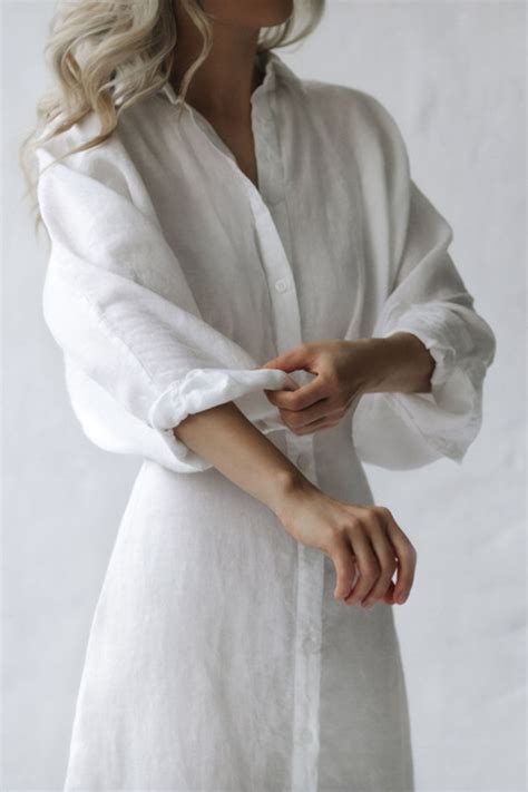 Nea Linen Dress - White | Seaside Tones