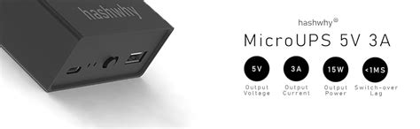 hashwhy MicroUPS 5V 3A 5000mAh for Wireless CCTV Cameras, RaspberryPi ...
