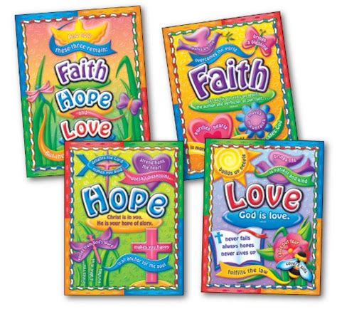 Carson Dellosa Christian Faith, Hope, and Love Bulletin Board Set ...