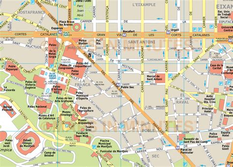 barcelona city map