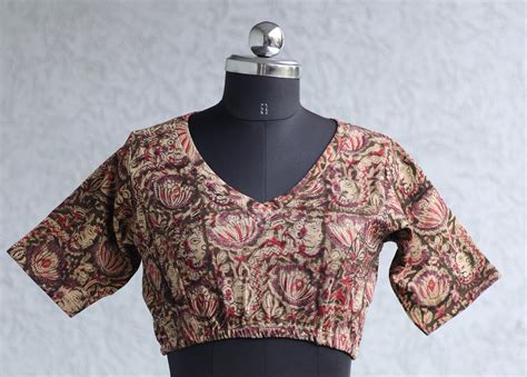 Buy Kalamkari Stretchable Blouses Online | Looms & Tassels