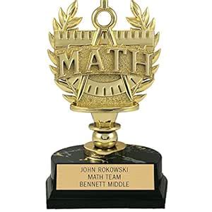 Jones Exclusive Math Trophy (Set of 5) : Amazon.in: Sports, Fitness ...
