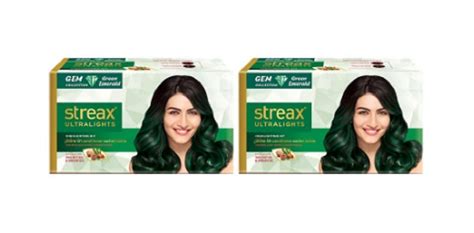 Buy Streax Set of 2 Ultralights Gem Collection Highlighting Kit - Green ...