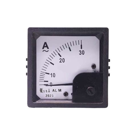 Glare Max Analog Ampere Meter (0-30A) Ampere Meter (0-30A) AC 72mm Size ...