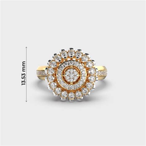 Defined Ripples Diamond Ring | Jewelbox