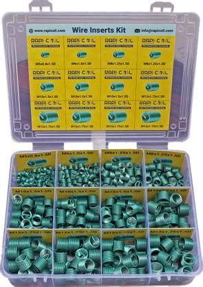 Rapi-Coil 500Pcs 304 Stainless Steel-M5 M6 M8 M10 M12 Wire Thread ...