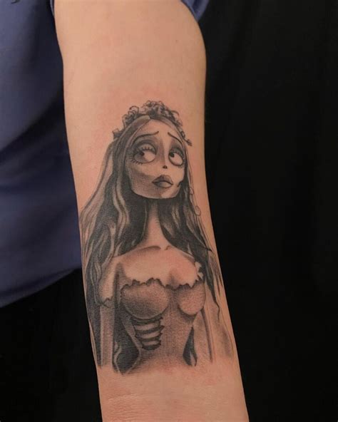 Image result for Tim Burton Corpse Bride Tattoo Stencils