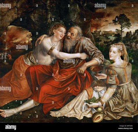 Lot and his Daughters Stock Photo - Alamy