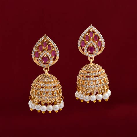 Buy latest Collection of Zircon Earrings online in India