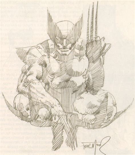 Wolverine sketch by Frank Miller, early 1980s | Frank miller art ...