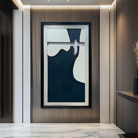 Black and White Abstract 3D wall Art – CRAFTICO