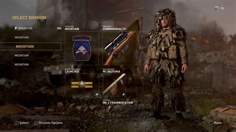 Image result for Cod WW2 Menu