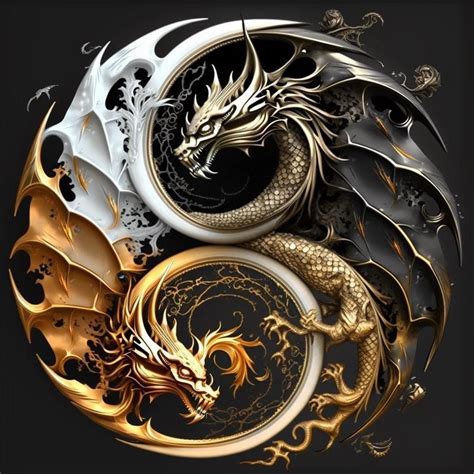 Dragon yin yang poster by mark viraj displate – Artofit