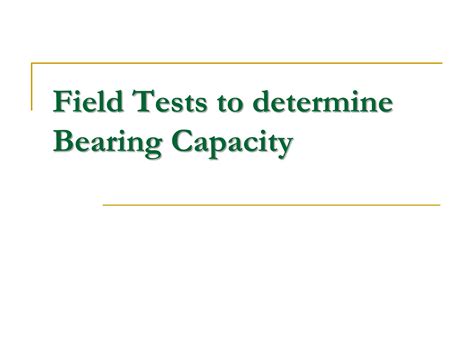 Image result for Field Capacity Test