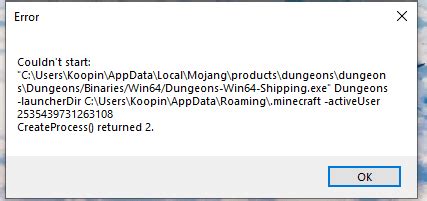 CreateProcess Failed Code 2 Windows 10 的图像结果