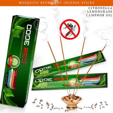 CODE RED Mosquito Repellent Agarbatti - Long Lasting Protect