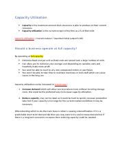 Image result for Capacity Utilisation Question