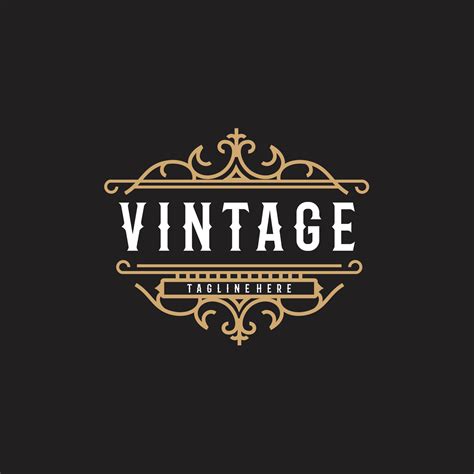 Luxury Logo Design template flourishes calligraphic elegant ornament lines. Business sign, for ...