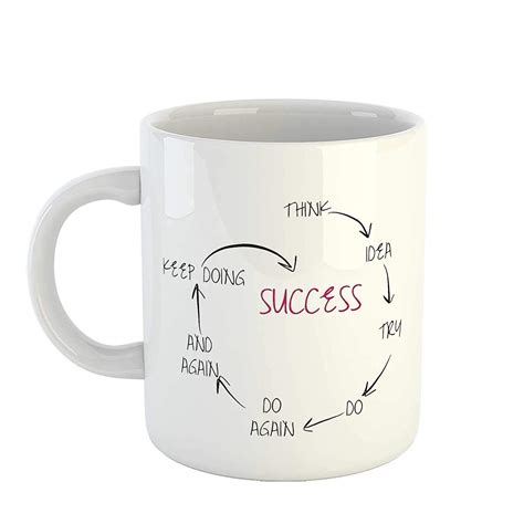 Buy Yuki® Motivational Quote Printed Ceramic Coffee Mug : from Think to ...