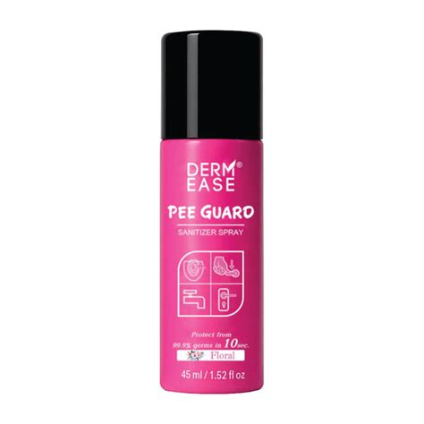 Dermease Pee Safe Spray ( FLORAL FRAGRANCE ) 45 ML– Fast, Floral, Germ ...