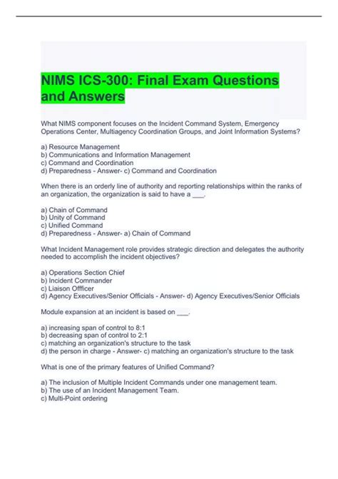 Image result for ICS 300 Exam Prep