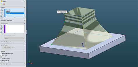 SolidWorks Lofting Surfaces 的图像结果