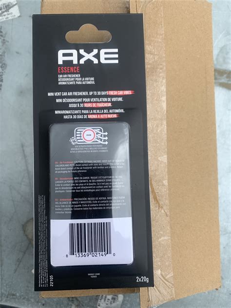 6-2 packs AXE Car Gel Vent Car Air Freshener Essence Black Pepper and ...