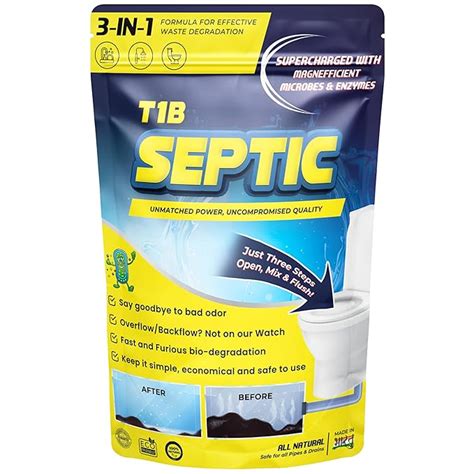 T1B Septic | 100X Powerful Formula | Rapidly Degrades Sludge ...