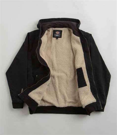 Dickies Hooded Duck Canvas Jacket - Black | Flatspot