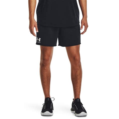 Under Armour Rival Terry Men's 6 Inch Shorts Black