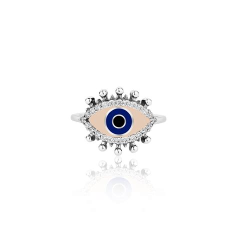 Buy Positive Vibes Evil Eye Ring | TALISMAN