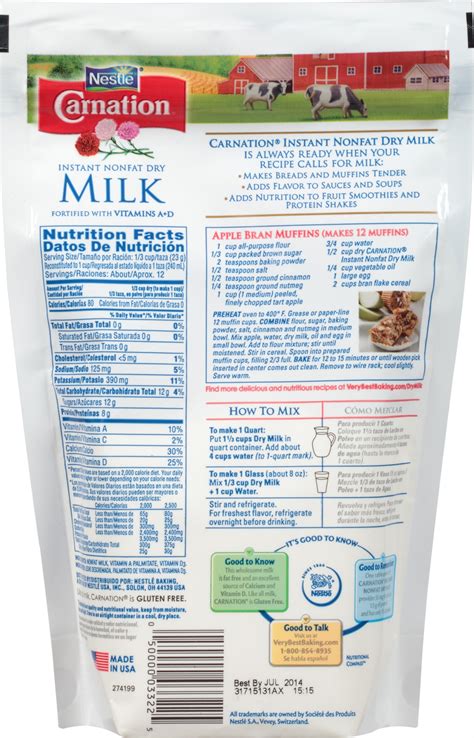 Nestlé Carnation Instant Non-Fat Dry Milk 9.6 oz | shipt