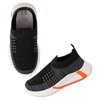 Buy LEVOT FLYNET-Black Slip on Comfortable Walking Shoes Sneakers ...