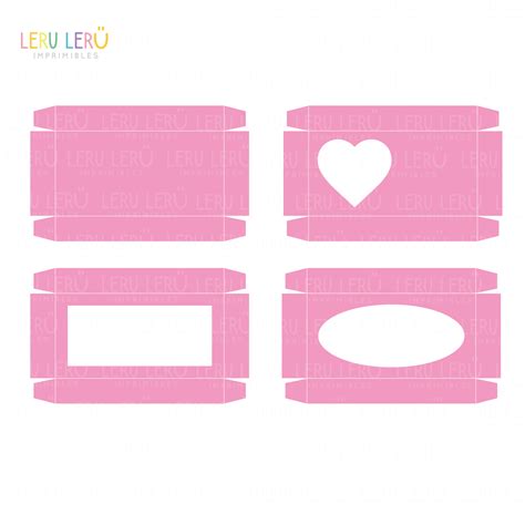 Molde caja rectangular con tapa 20x10x4 - Leru Leru Imprimibles