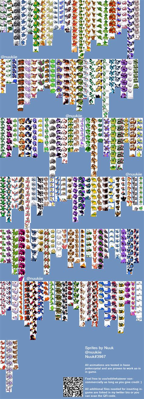 Pokemon Crystal Pokedex Sprites