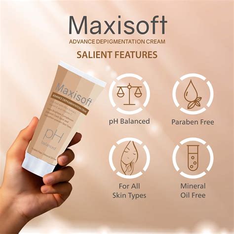 Buy MAXISOFT ADVANCE DE-PIGMENTATION CREAM 50 GM (PACK OF 4) Online ...